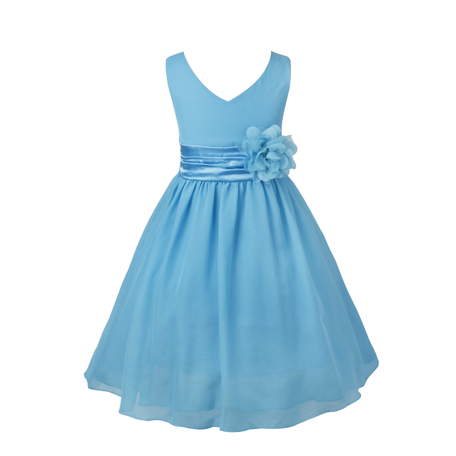 kids blue bridesmaid dresses